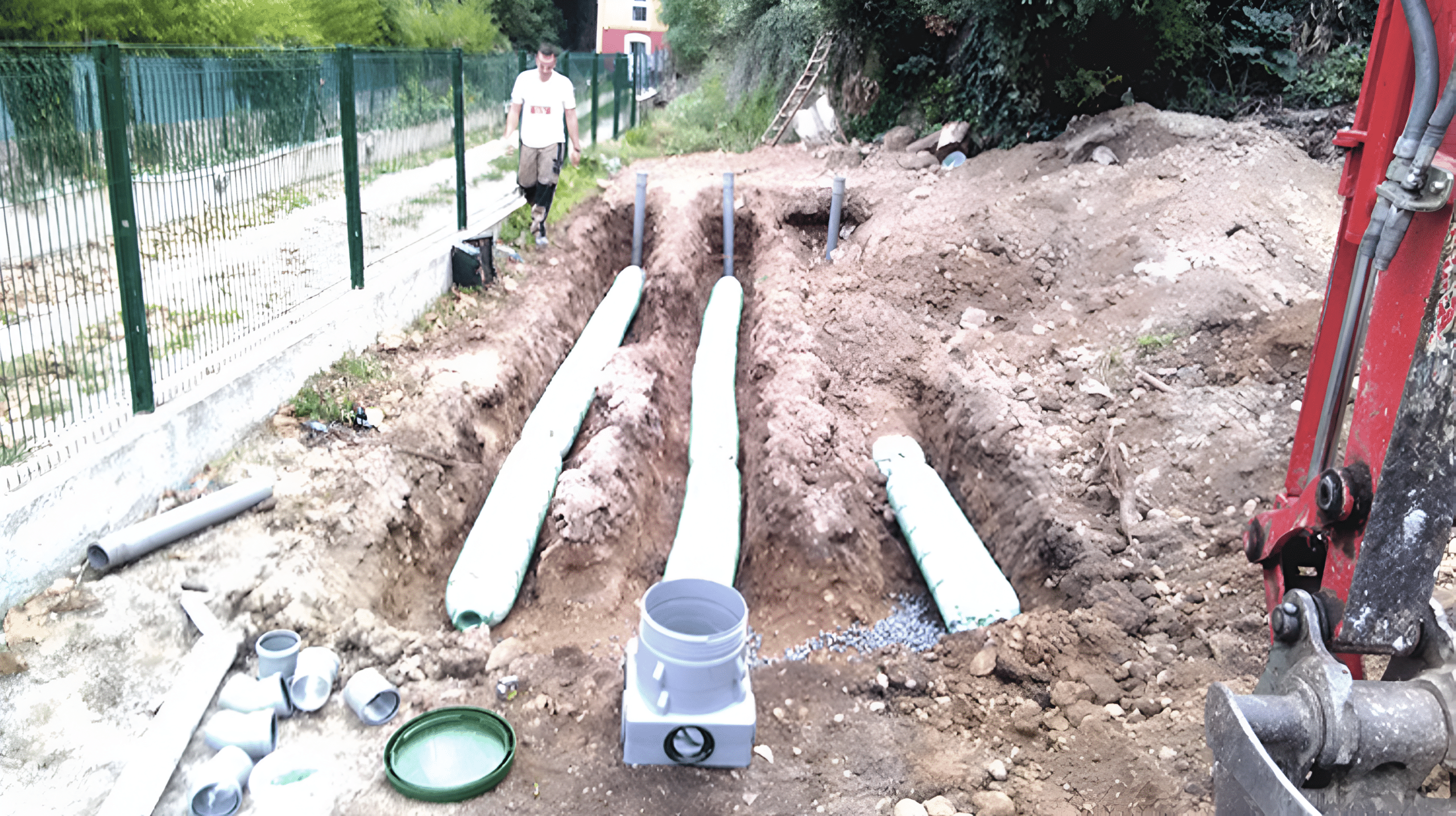 Installation of a septic tank – Nice